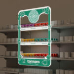 نمونه کار طراحی استند بونمانو توسط شرکت تبلیغات آویژه